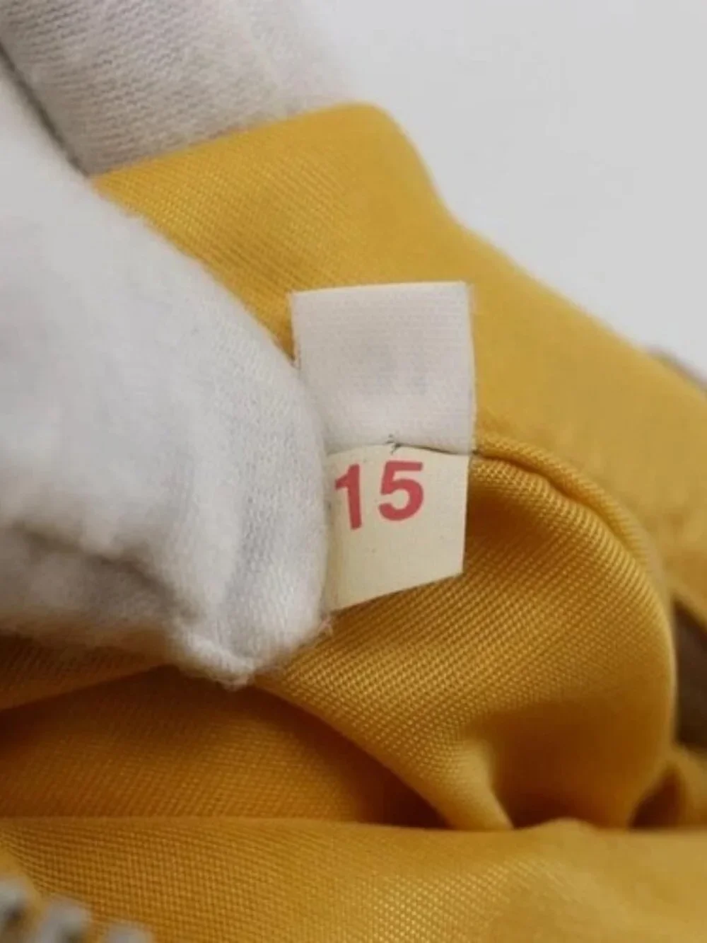 PRADA Tote Bag Nylon Yellow Silver Auth 166759 - Picture 11 of 16